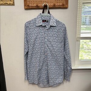 JF J. Ferrar Floral Dress Shirt